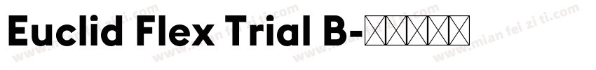 Euclid Flex Trial B字体转换